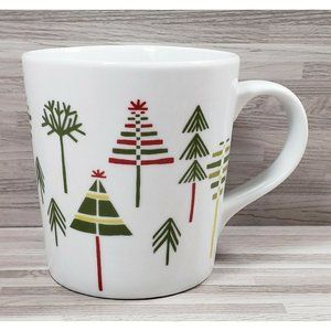 Crate & Barrel Julia Rothman Holiday Christmas 14 oz. Coffee Mug Cup White